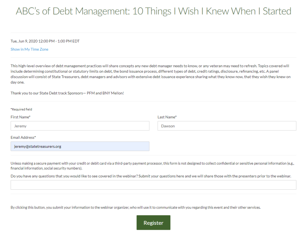 ABC's of Debt Management